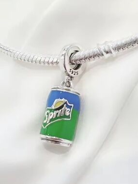 NWOT Sprite Can Dangle Charm Sterling Silver 925